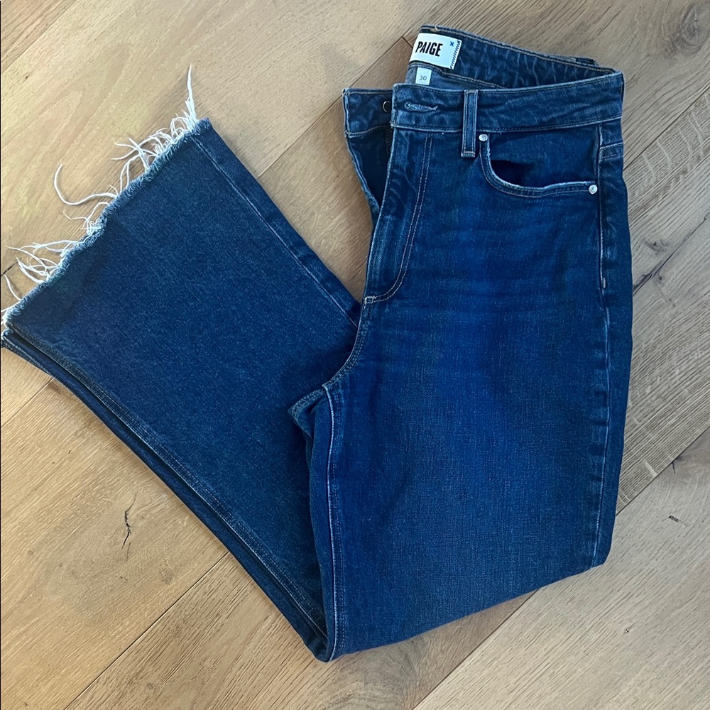 PAIGE Amour Women's Dark Blue Ankle Jeans 30